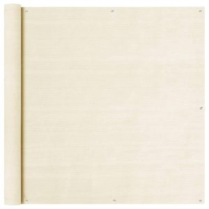 Altanafskærmning 120x500 cm HDPE cremefarvet