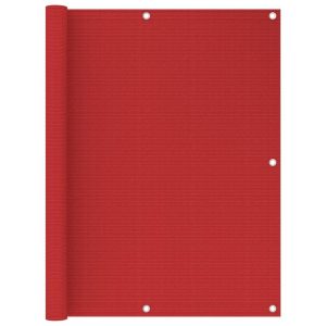 Altanafskærmning 120x500 cm HDPE rød