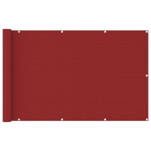 Altanafskærmning 120x600 cm HDPE rød