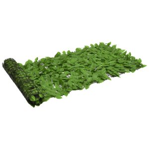 Altanafskærmning 600x75 cm med grønne blade