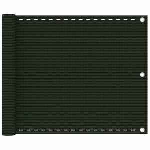 Altanafskærmning 75x300 cm HDPE mørkegrøn
