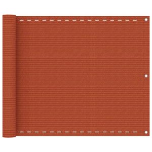 Altanafskærmning 75x300 cm HDPE orange