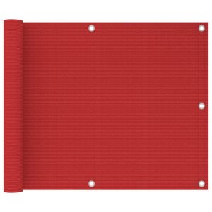 Altanafskærmning 75x300 cm HDPE rød