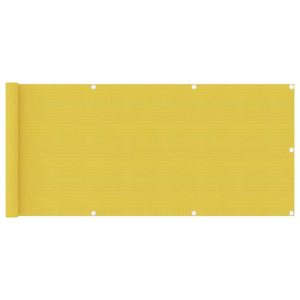 Altanafskærmning 75x400 cm HDPE gul