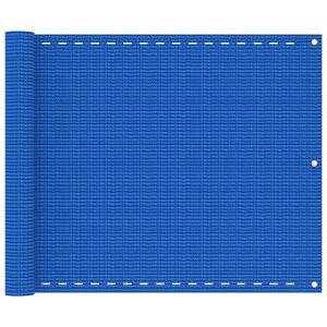Altanafskærmning 75x500 cm HDPE blå