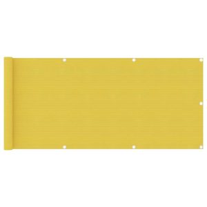 Altanafskærmning 75x500 cm HDPE gul