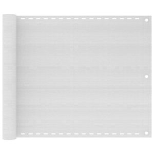 Altanafskærmning 75x500 cm HDPE hvid