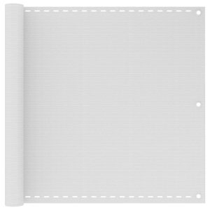 Altanafskærmning 90x500 cm HDPE hvid